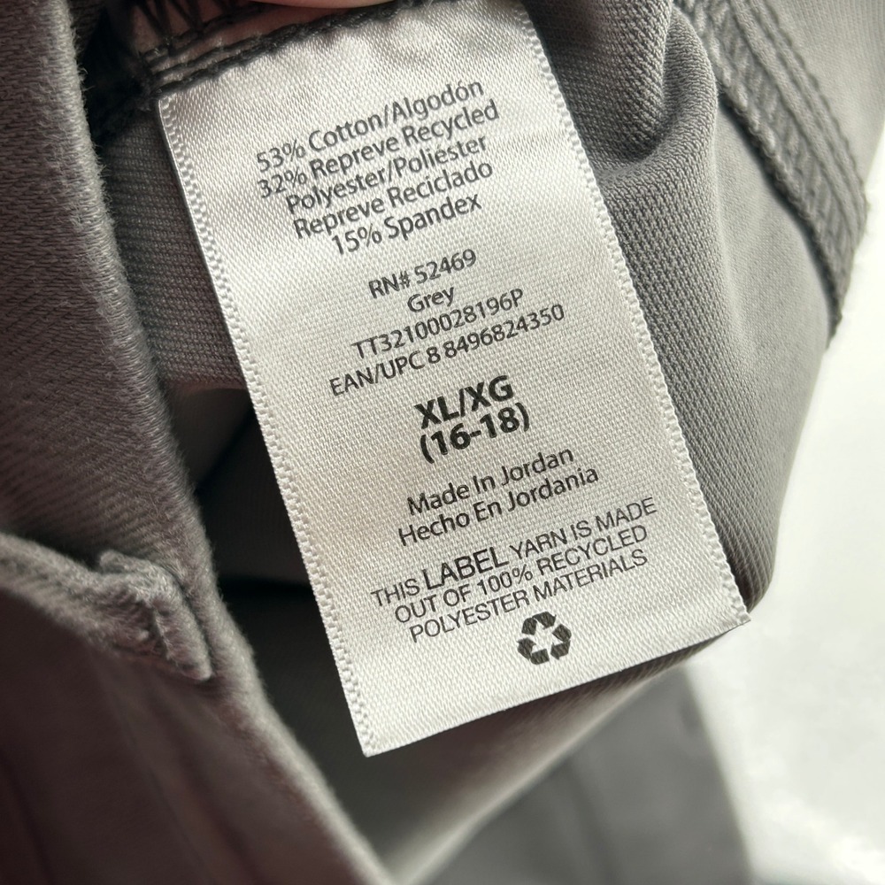 Time and Tru Gray High Rise Pull On Skinny Denim Jeggings XL Minimalist‎ Neutral - Picture 4 of 8